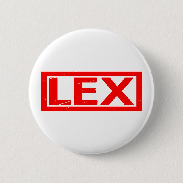 Lex Briefmarke Button (Vorderseite)