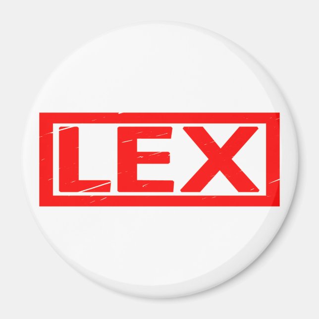 Lex Briefmarke Magnet (Vorne)