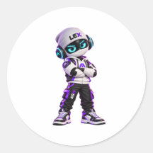 Lex Cool Futuristischer AI-Roboter-Charakter-Aufkl