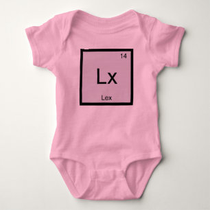 Lex Name Chemie Element Periodensystem Baby Strampler