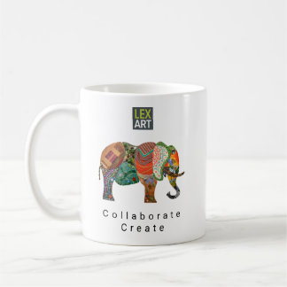 LexArt Collaborate Shirt v2 - Helle Farbe Kaffeetasse
