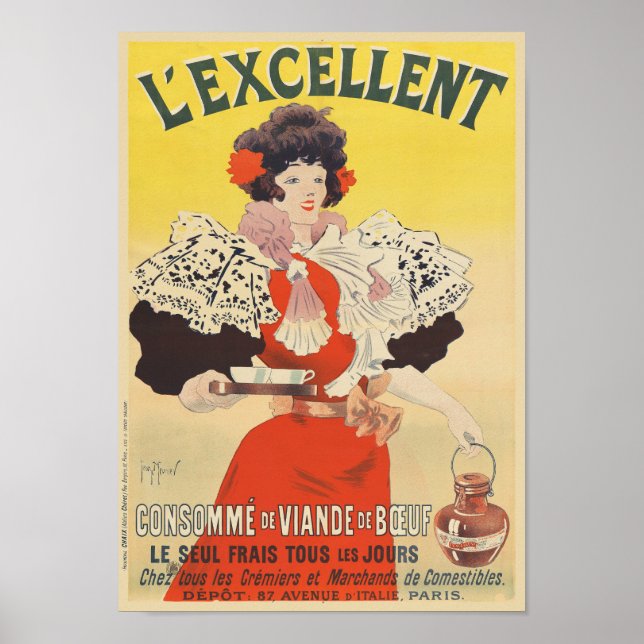 L'Excellent France Vintag 1895 Poster (Vorne)