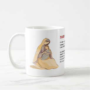 Lexikon-Design zur biblischen Maria – Eine Hommage Kaffeetasse
