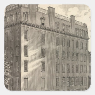 Lexington-Alleen-türkische und römische Bäder Quadratischer Aufkleber