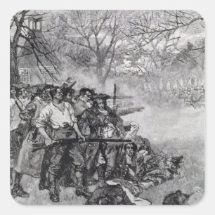 Lexington-Grün Quadratischer Aufkleber