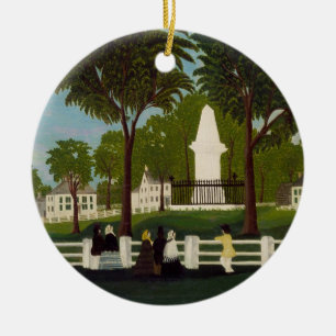 Lexington-Kampf-Monument, c.1830 Keramik Ornament