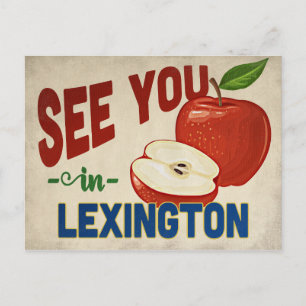 Lexington Kentucky Apple - Vintage Travel Postkarte
