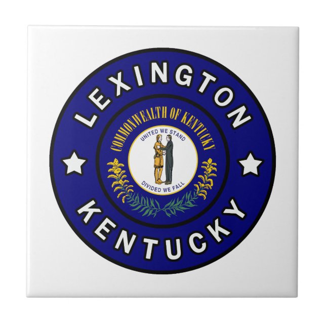 Lexington Kentucky Fliese (Vorderseite)