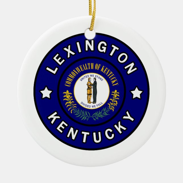 Lexington Kentucky Keramik Ornament (Vorne)