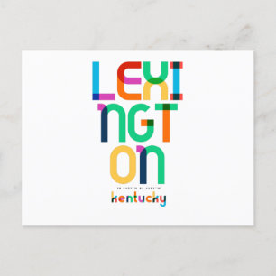 Lexington Kentucky Mid Century, Pop Art, Postkarte