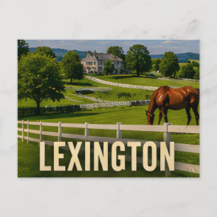 Lexington Kentucky Pferdeland Reise Geschenk Postkarte