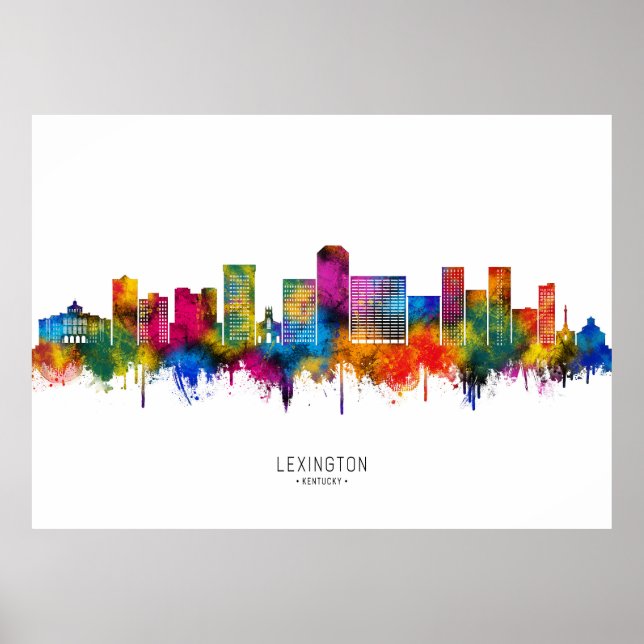 Lexington Kentucky Skyline Poster (Vorne)