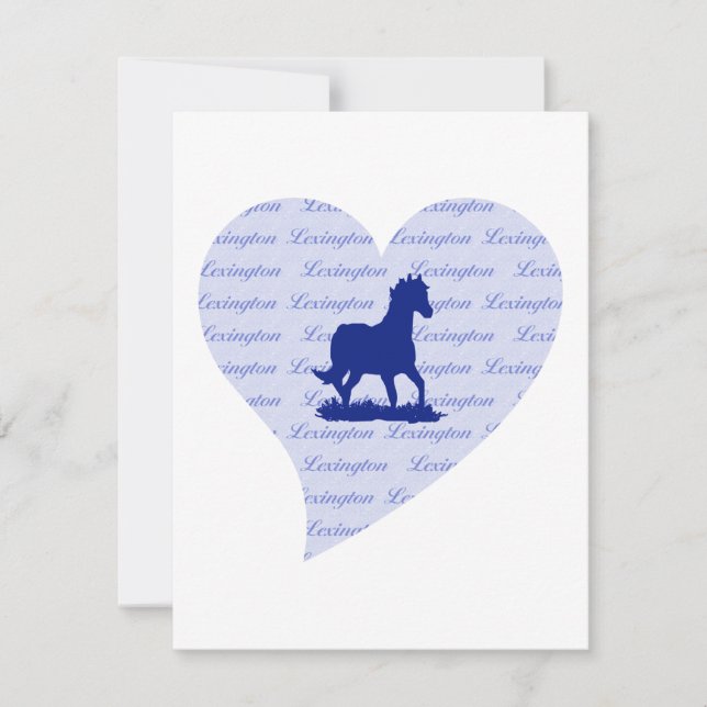 Lexington KY| Pferd Kentucky Blue Kentucky Blue Einladung (Vorderseite)