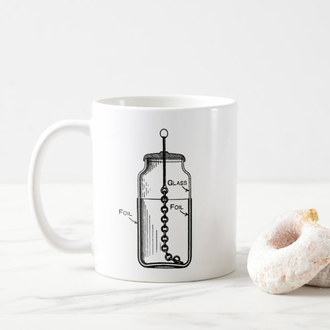 Leyden Jar Guilty als angeklagt Kaffeetasse (Mit Donut)