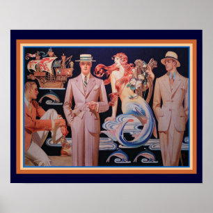 Leyendecker Art Deco Mode Print 16 x 20 Poster
