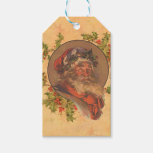 Leyendecker Weihnachtsmann Antik Viktorianisch Geschenkanhänger