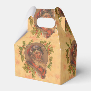 Leyendecker Weihnachtsmann Antik Viktorianisch Geschenkschachtel