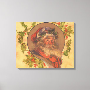 Leyendecker Weihnachtsmann Antik Viktorianisch Leinwanddruck