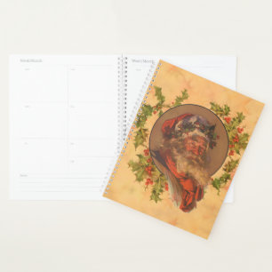 Leyendecker Weihnachtsmann Antik Viktorianisch Planer