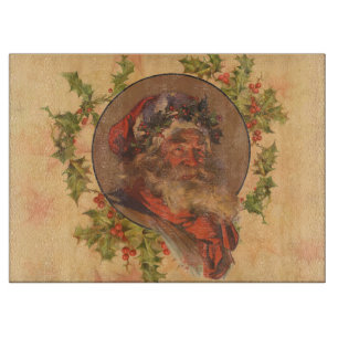 Leyendecker Weihnachtsmann Antik Viktorianisch Schneidebrett