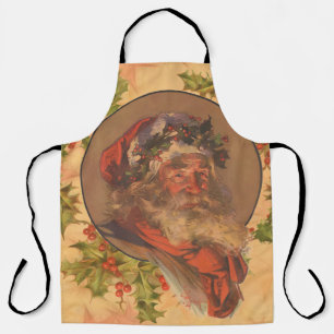 Leyendecker Weihnachtsmann Antik Viktorianisch Schürze