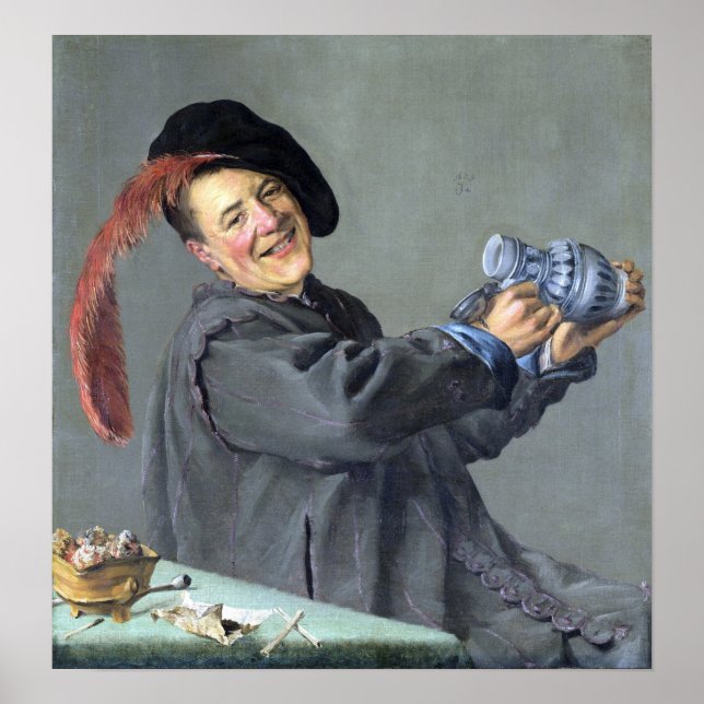 Leyster - Der frohe Drinker Poster (Vorne)