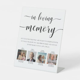 Leyton-Foto bei einer Gedächtnishochzeit Sockelschild