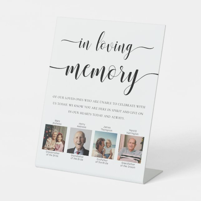 Leyton-Foto bei einer Gedächtnishochzeit Sockelschild (Vorderseite)