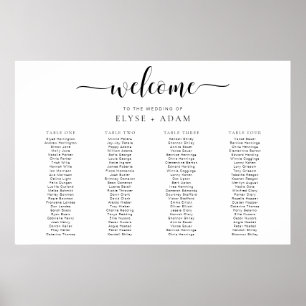 Leyton Minimal 4 Bankett Tischplatine Poster