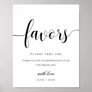 Leyton Modern Minimal Favor Schild