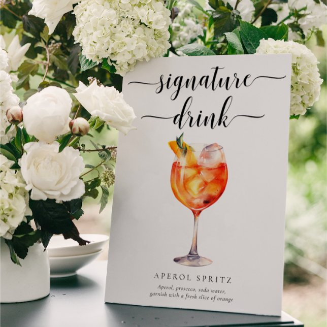 Leyton Modern Minimal Signature Drink Zeichen Poster (Von Creator hochgeladen)