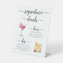 Leyton Moderne Minimal Signature Drinks Zeichen