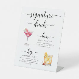 Leyton Moderne Minimal Signature Drinks Zeichen Sockelschild