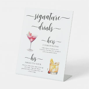 Leyton Moderne Minimalistische Signatur-Drinks-Sch Sockelschild