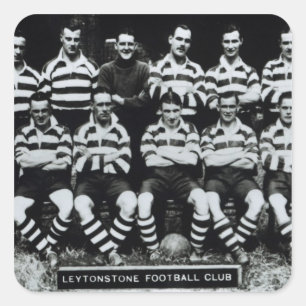 Leytonstone Football Club, c.1935 Quadratischer Aufkleber