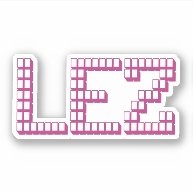 LEZ AUFKLEBER (Vorderseite)