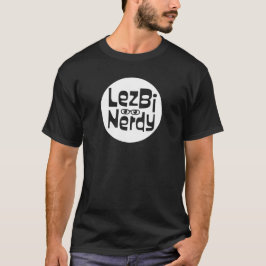 Lezbi Nerdy Basic T-Shirt (weißes Logo)