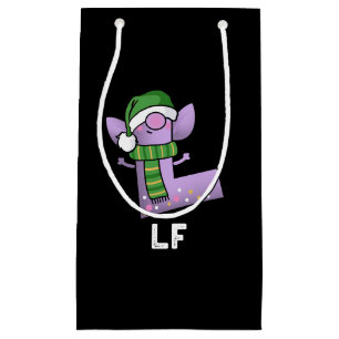 Lf Funny Letter L Pun Dark BG Kleine Geschenktüte