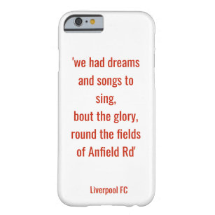 LFC Telefonkasten - die Felder auf Anfield Rd Barely There iPhone 6 Hülle