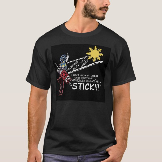 LFS-Kali FMA Art Spaß-Face2stick T-Shirt (Vorderseite)