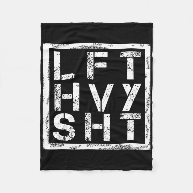 Lft Hvy Sht - Heavy Shi heben... - Fleecedecke (Vorderseite)