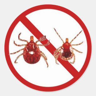 LG. Aufkleber, Lyme-Krankheit Runder Aufkleber