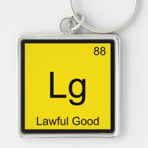 Lg - Gesetzlich Gute Chemie-Element-Symbol Lustige Schlüsselanhänger