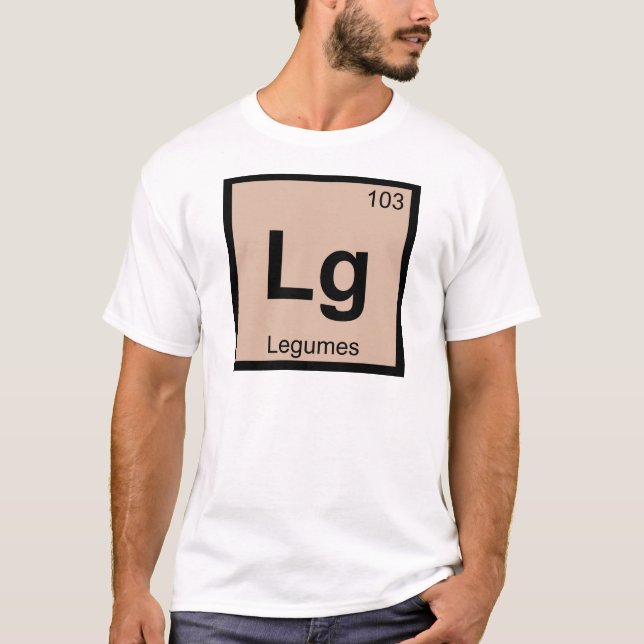 Lg - Leguminosen Chemie Periodisches Tabellensymbo T-Shirt (Vorderseite)