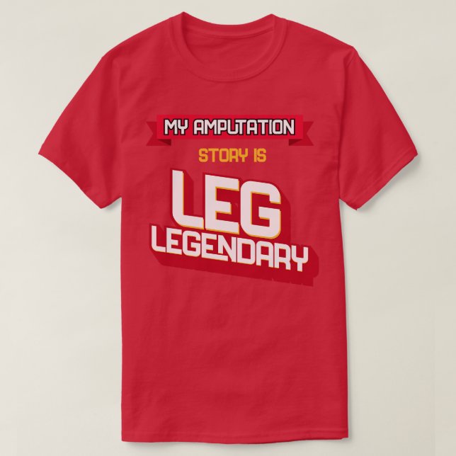 Lg Prothetische Ampulle und Amputationsverständnis T-Shirt (Design vorne)