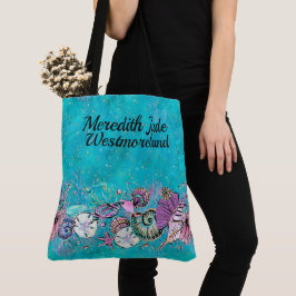 LG. Schöner Strand überall über Print Tasche sehen
