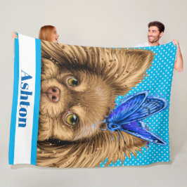 Lg Wertvoll Chihuahua Fleece Blanket