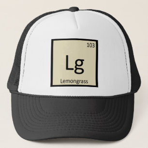Lg - Zitronengras Chemie Periodensystem-Symbol Truckerkappe