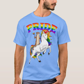 LGB Sea Otter Unicorn Gay Pride Rainbow LGBQ Cute T-Shirt