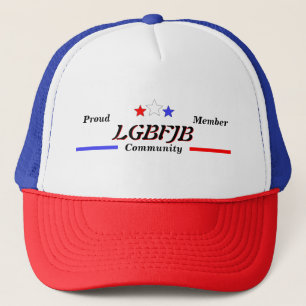 LGBFJB Mitglied Red White Blue Stars Truckerkappe